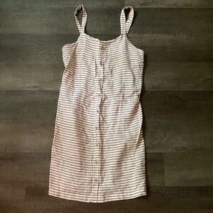 100% Linen Striped Dress